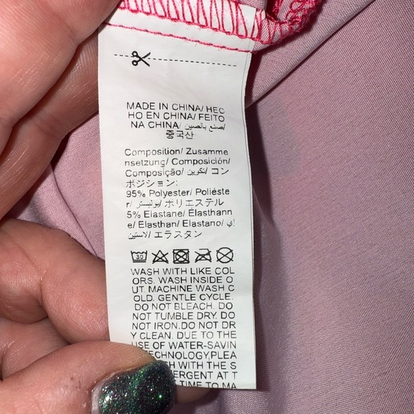 Shein Pink Sleeveless Floral Women's Top Size Medium - Picture 7 of 7